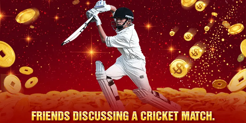 Friends discussing a cricket match.