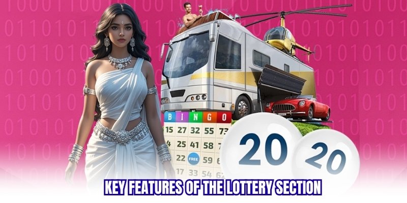 Key features of the lottery section