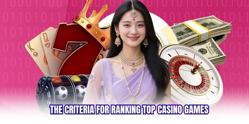 The criteria for ranking top casino games